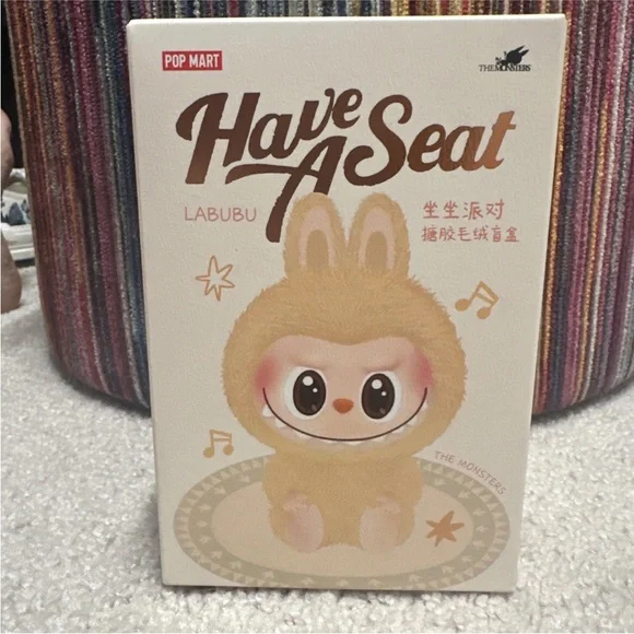 Labubu Have a Seat Plush QuQu Pop Mart Sealed in Box with receipt From USA - Picture 4 of 9